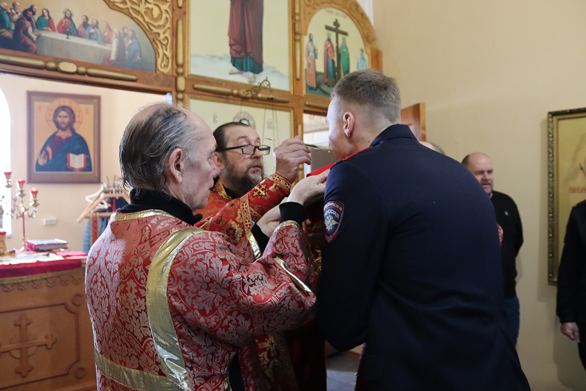 В храме университета МВД в Рузе прошло пасхальное богослужение